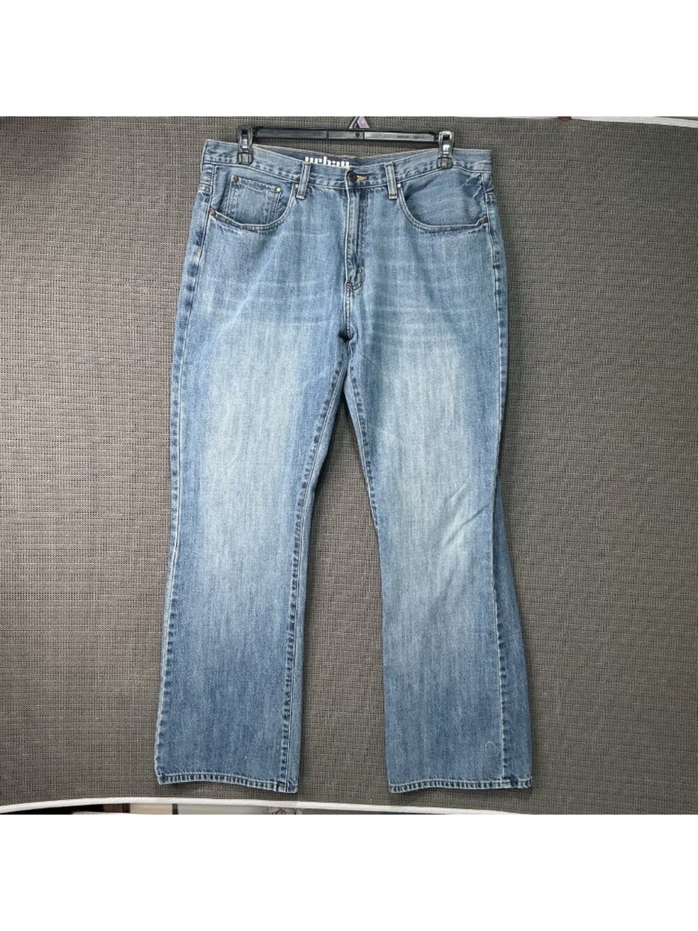 Urban Pipeline Relaxed Bootcut Mens Jeans Size 36x34 Light Wash Denim